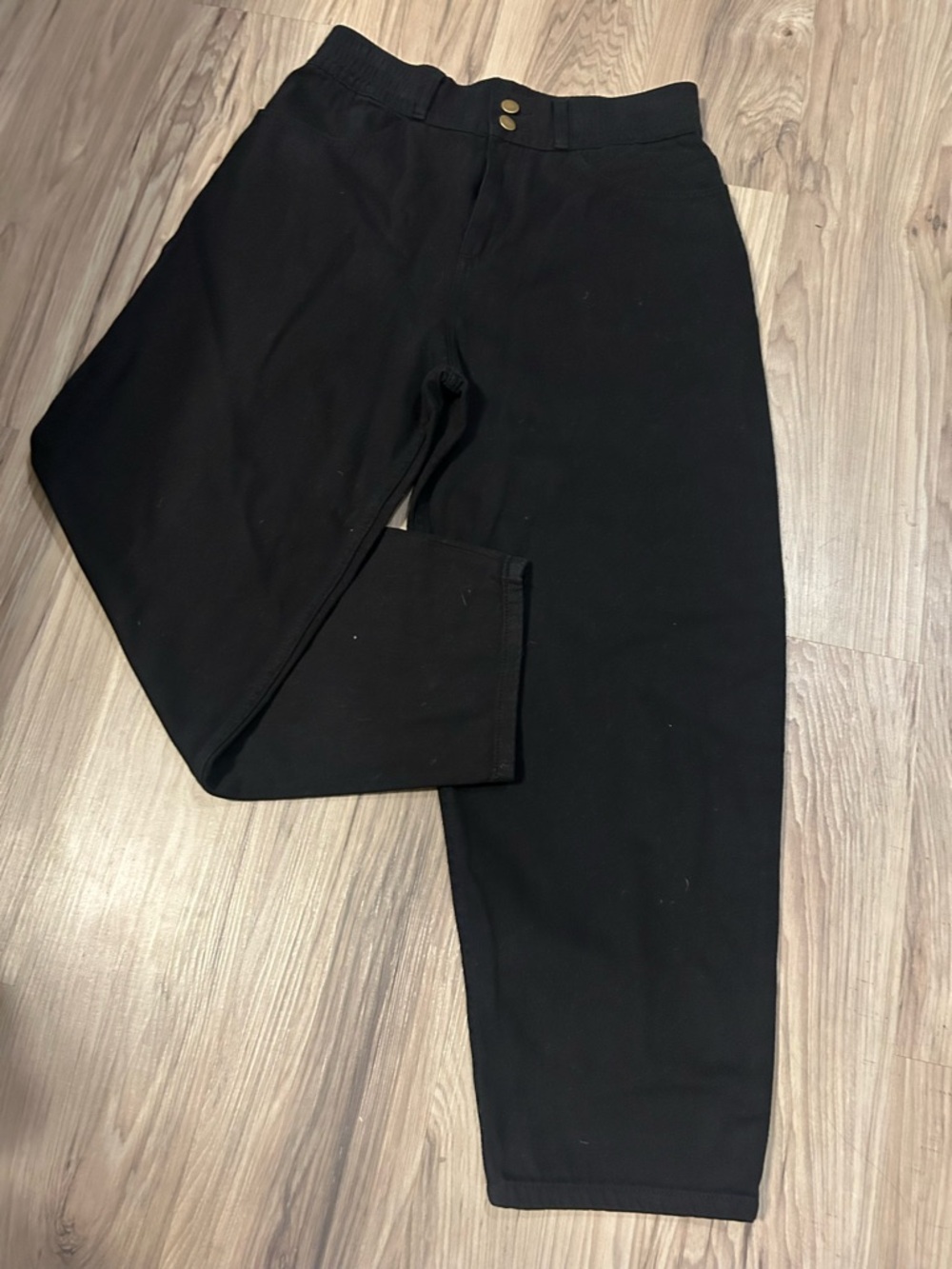 Miou Muse Black High-Waist, Barrel Denim Pants